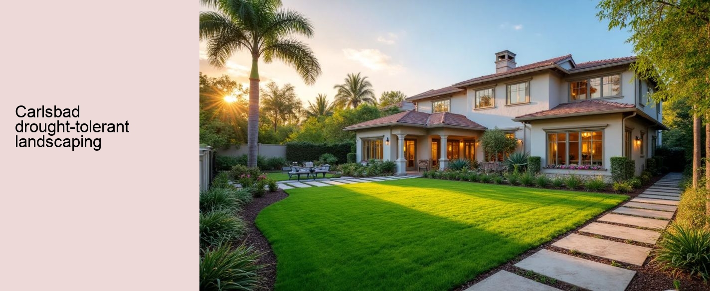Carlsbad drought-tolerant landscaping
